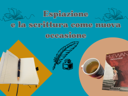 Espiazione e la scrittura